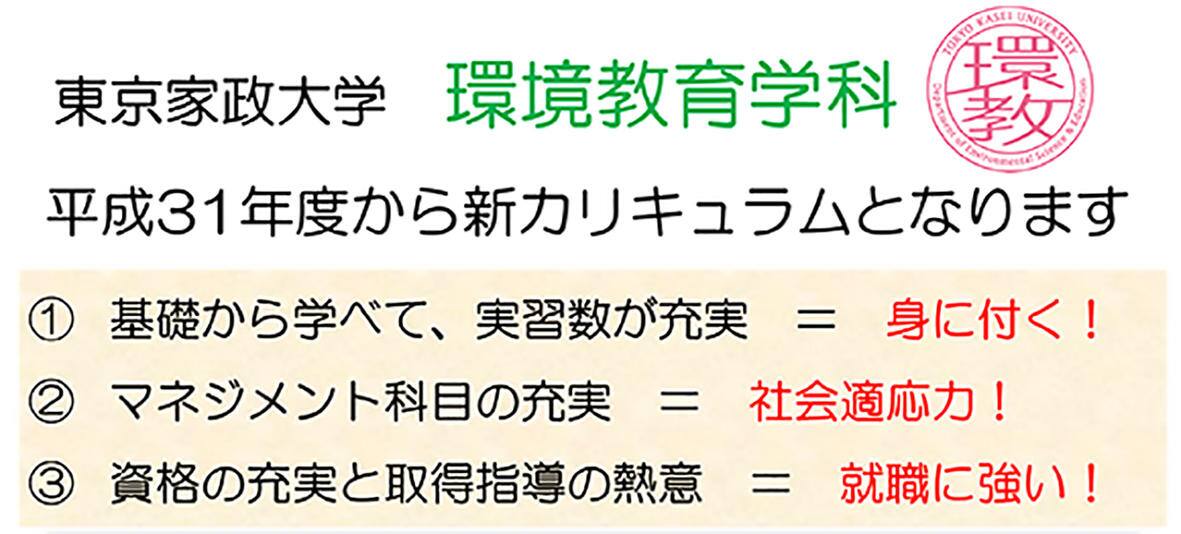 カリキュラム 実習 東京家政大学